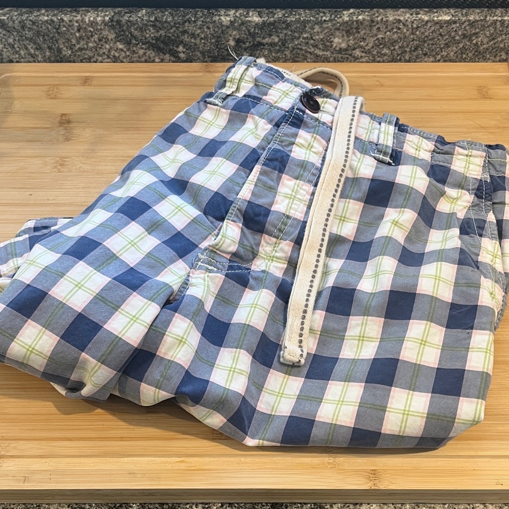 Abercrombie & Fitch Multicolor Plaid Shorts